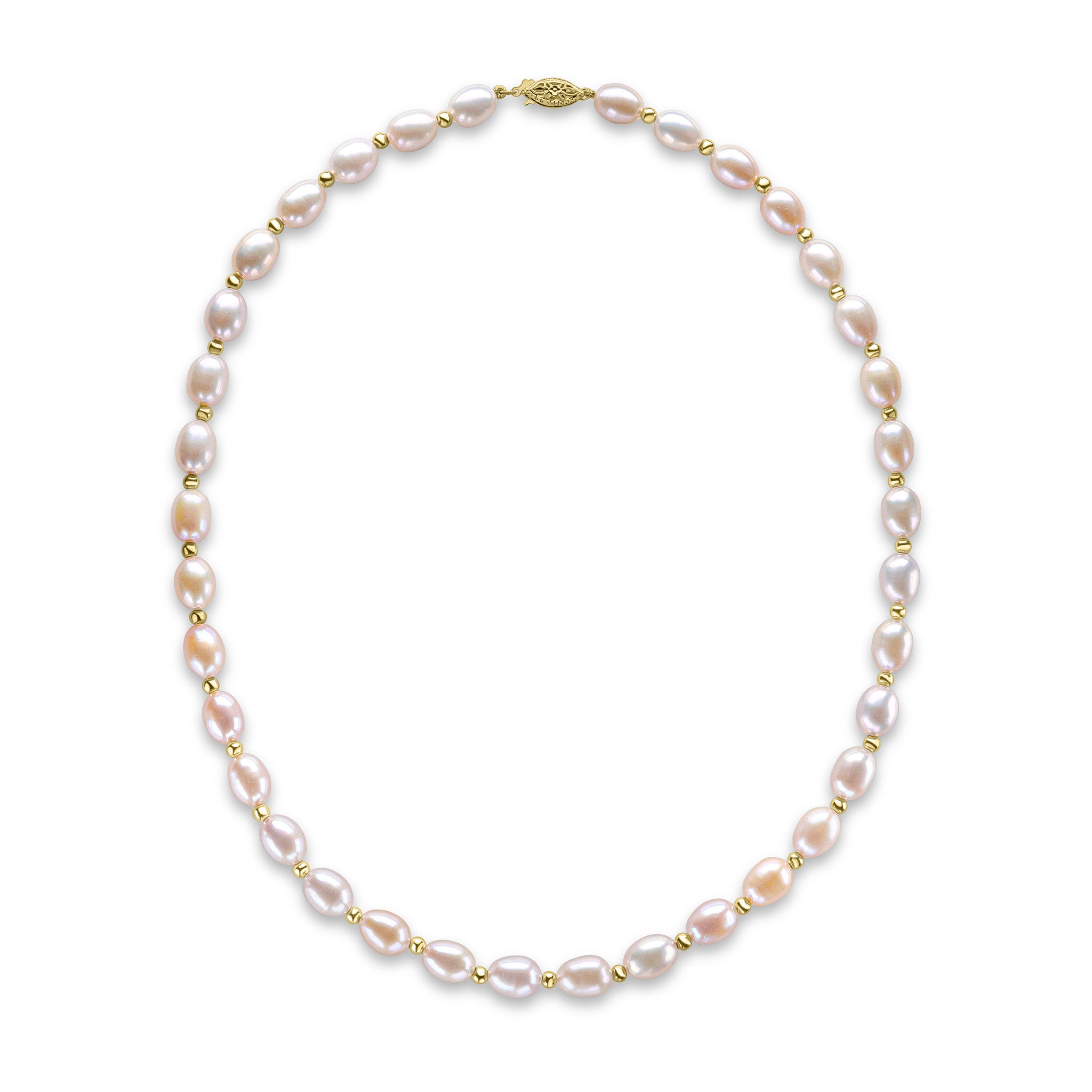 9Y 7mm Rice + Bead Pink