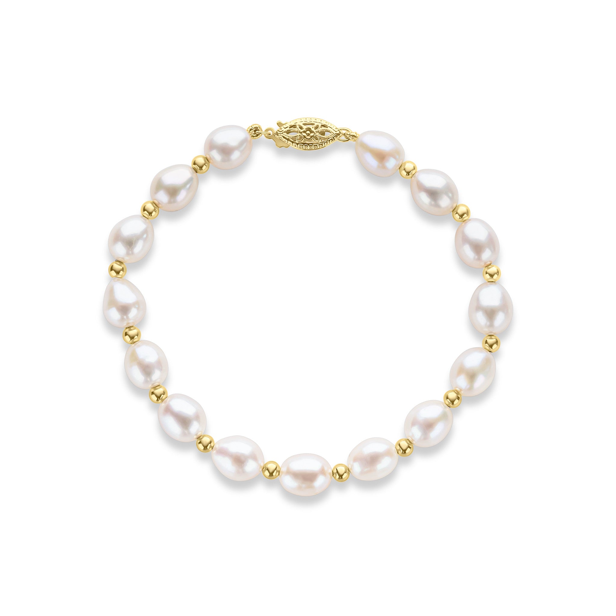 9Y 7mm Rice Bead White