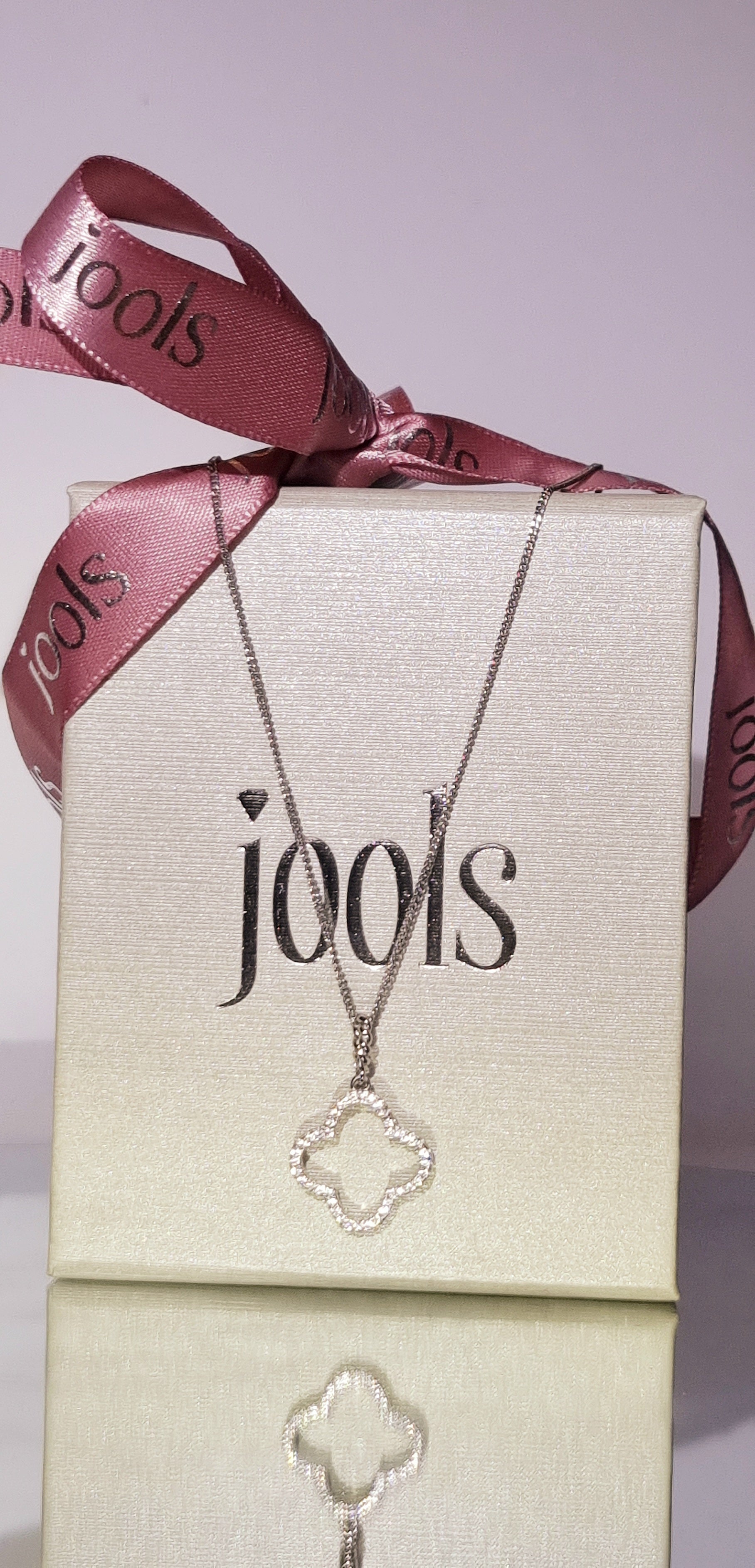 Sterling Silver Cubic Zirconia Clover Pendant