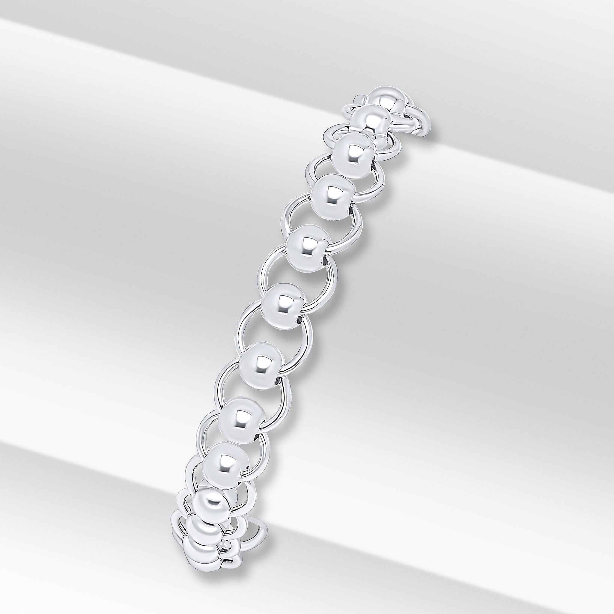 Silver 8.2mm Roller Ball 7.5"