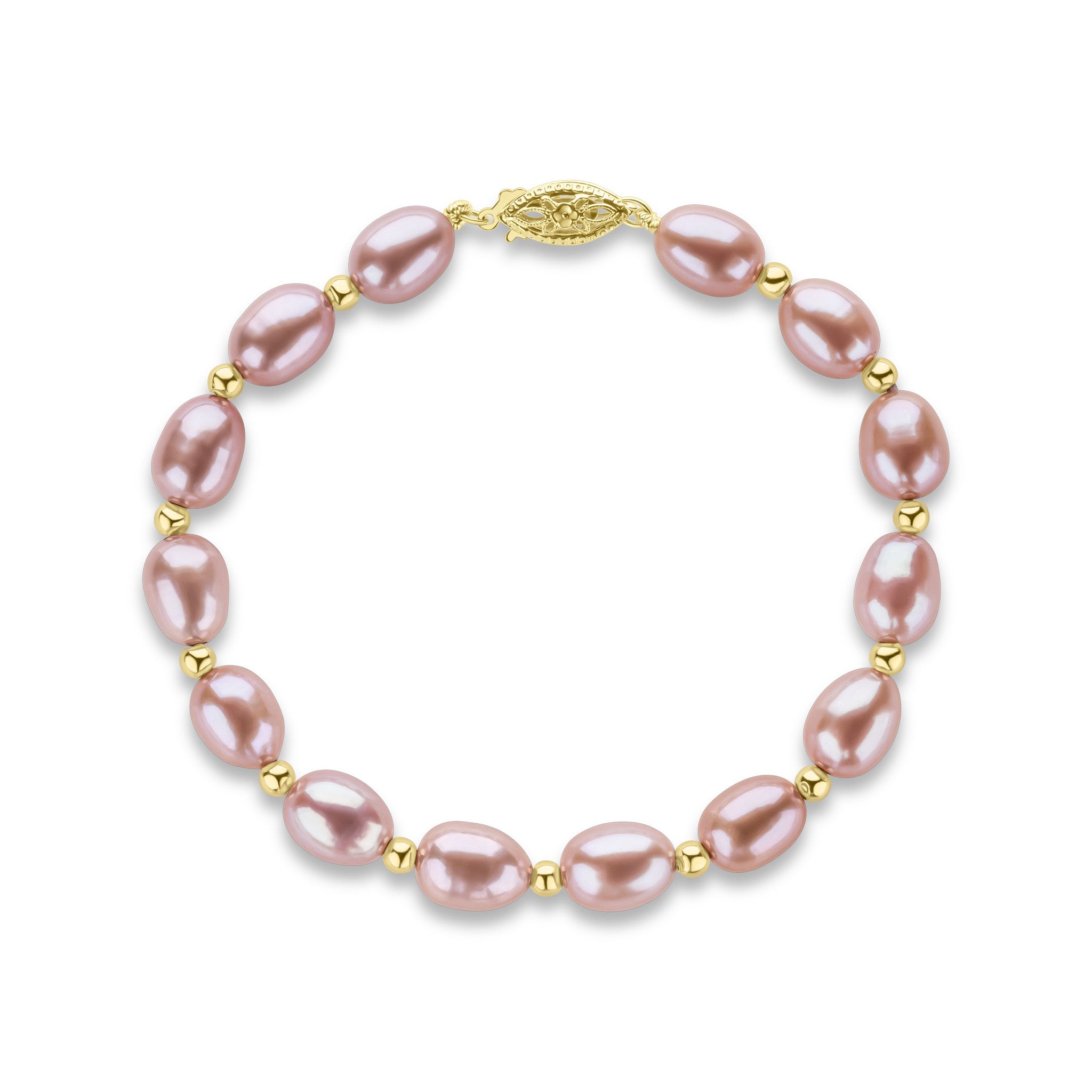 9Y 7mm Rice Bead Pink