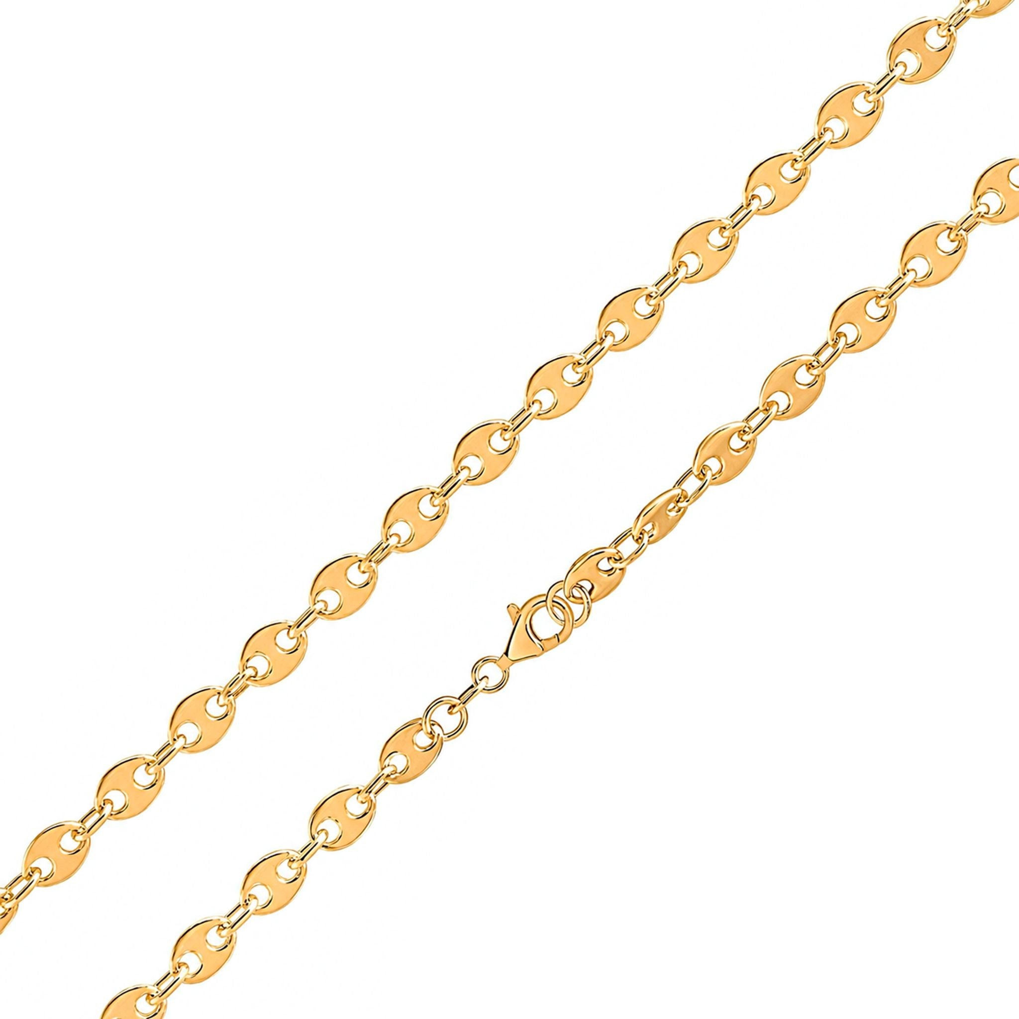 18ct Vermeil 6mm Marine Link 8.5"