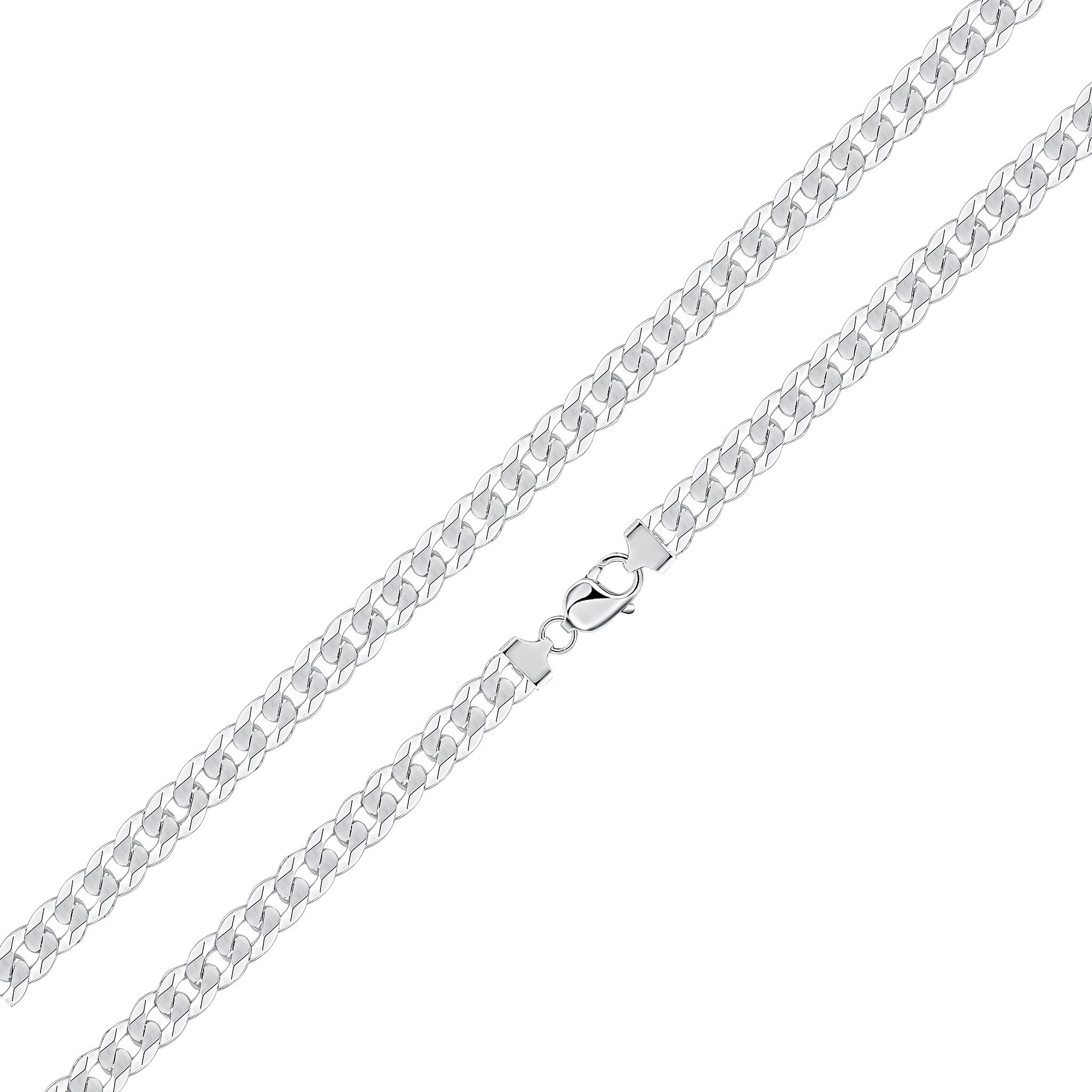 Silver 8.5mm Curb Bracelet 8.5"