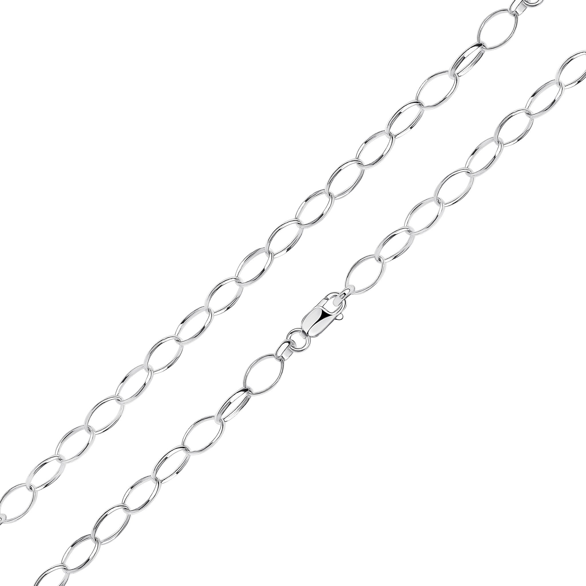 Silver Oval Belcher Light 7.5"