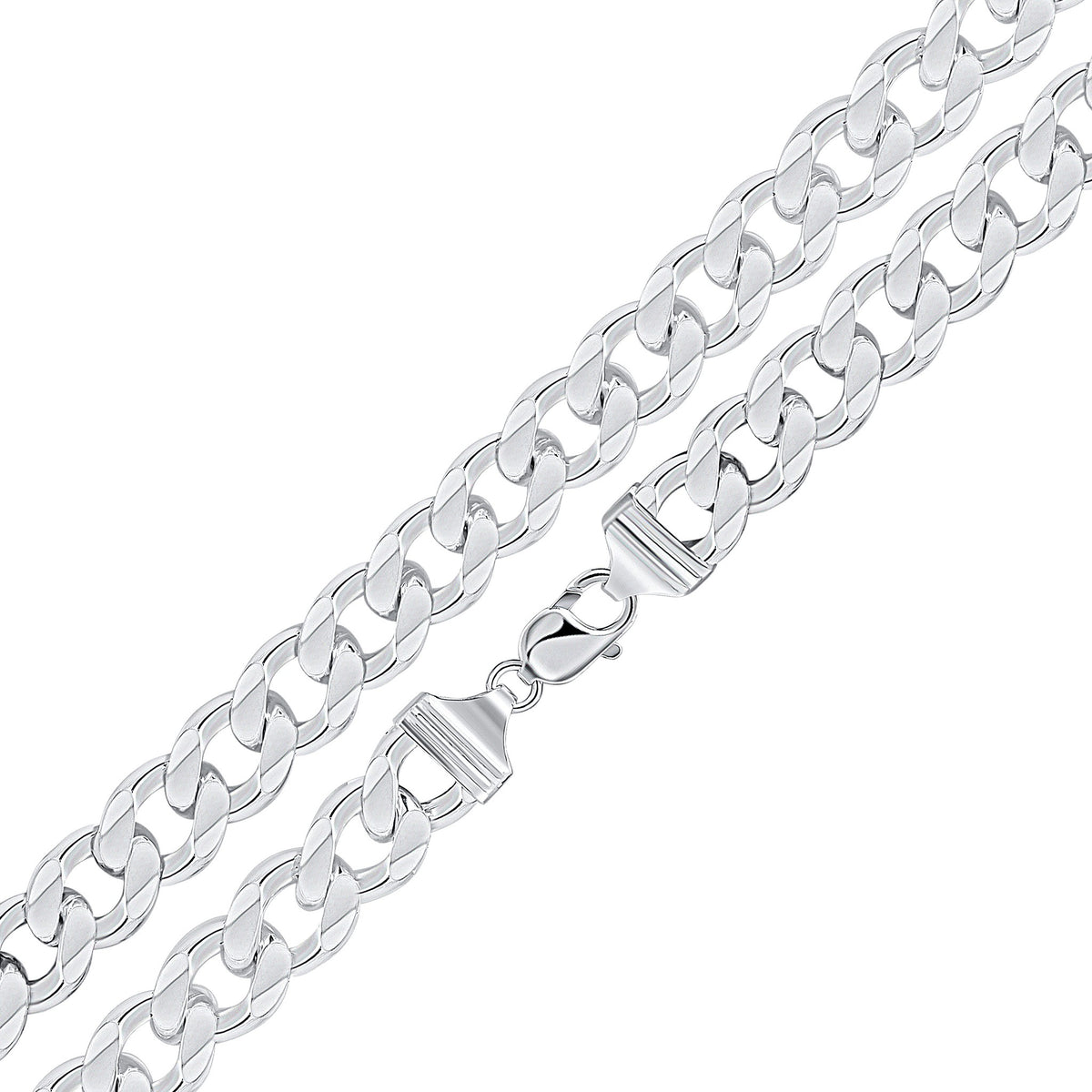 Silver 13mm Curb Bracelet 8.5"