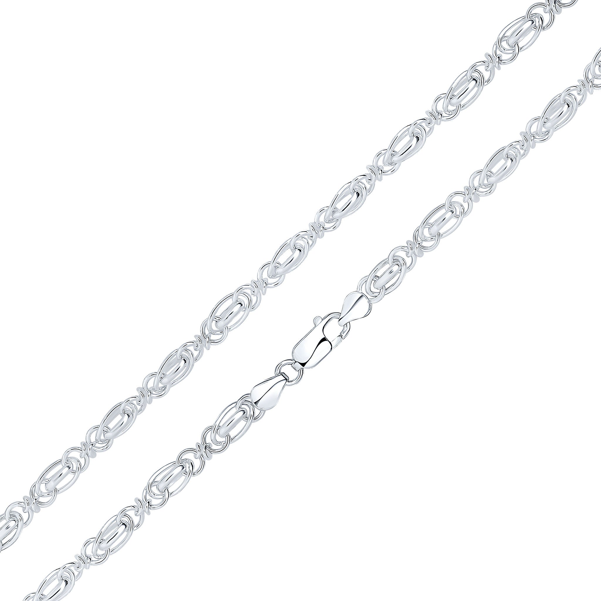 Silver 7mm Knot Twist 7.5"