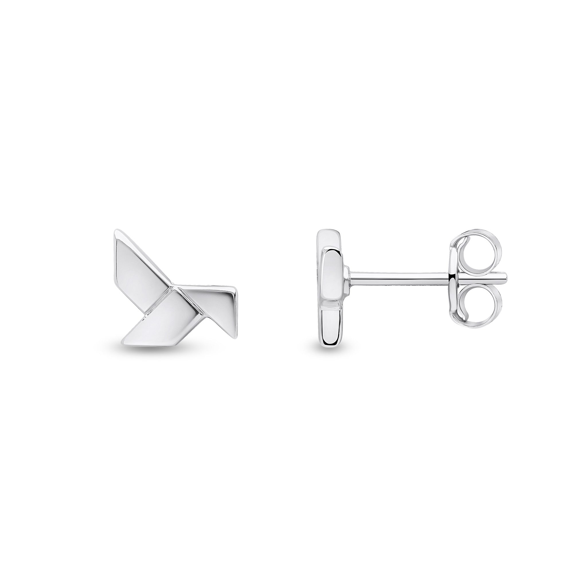 18CT WG ORIGAMI STUD