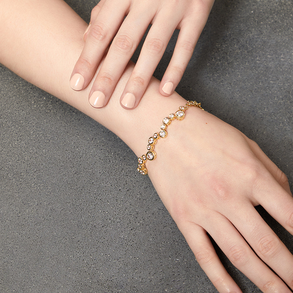 Gold Vermeil Cubic Zirconia Bubble Bracelet