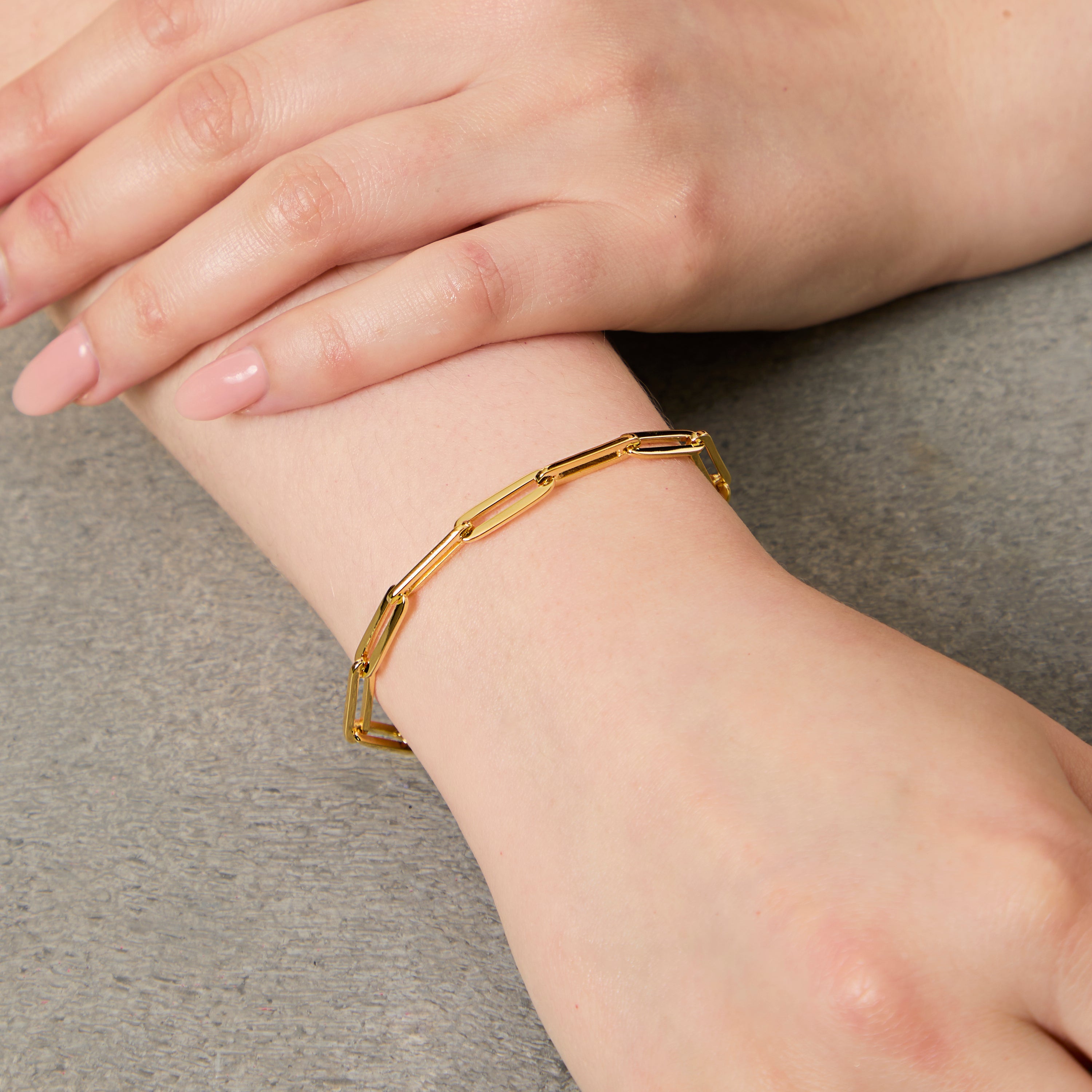 Gold Vermeil Paperlink Bracelet