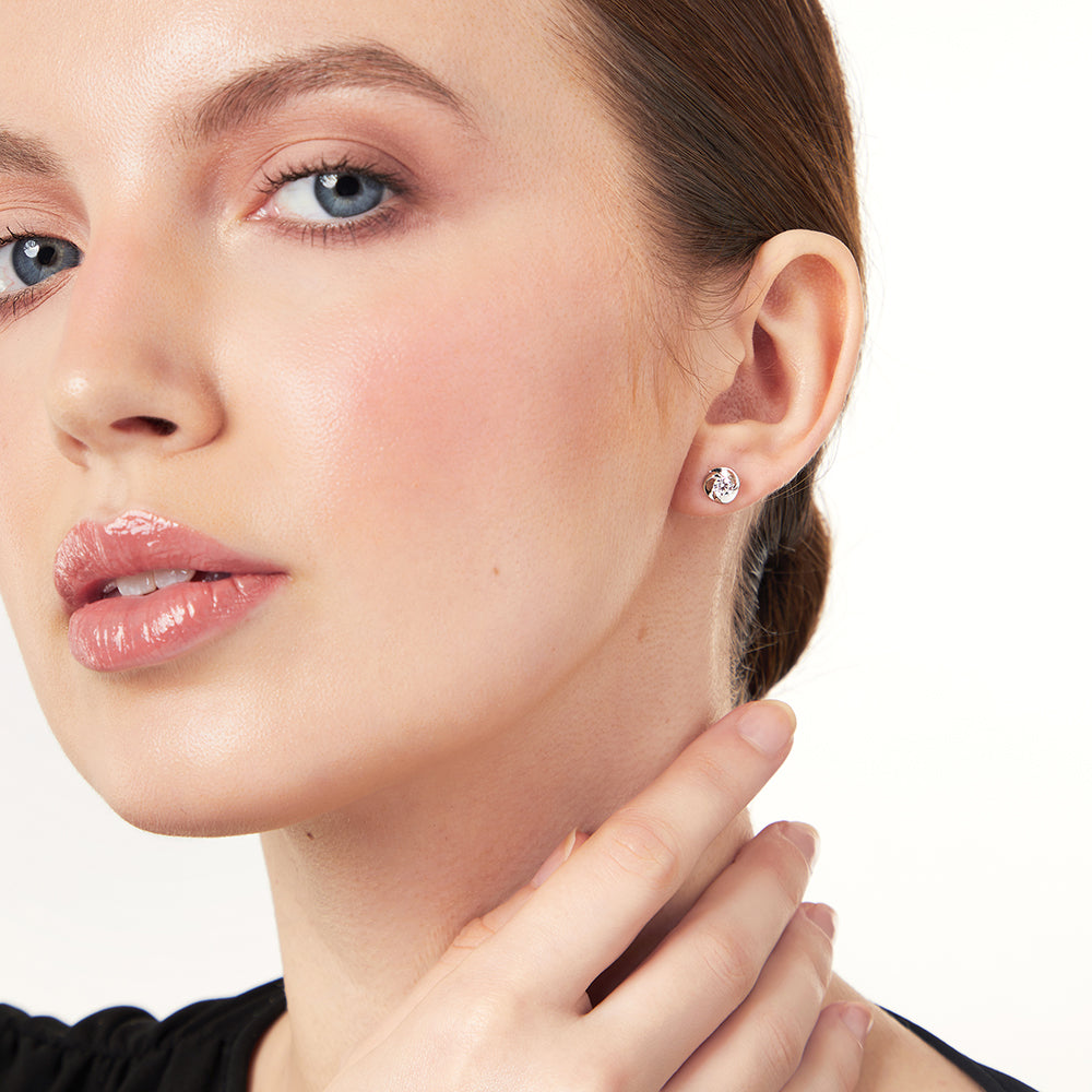 Sterling Silver Swirl Stud Earrings