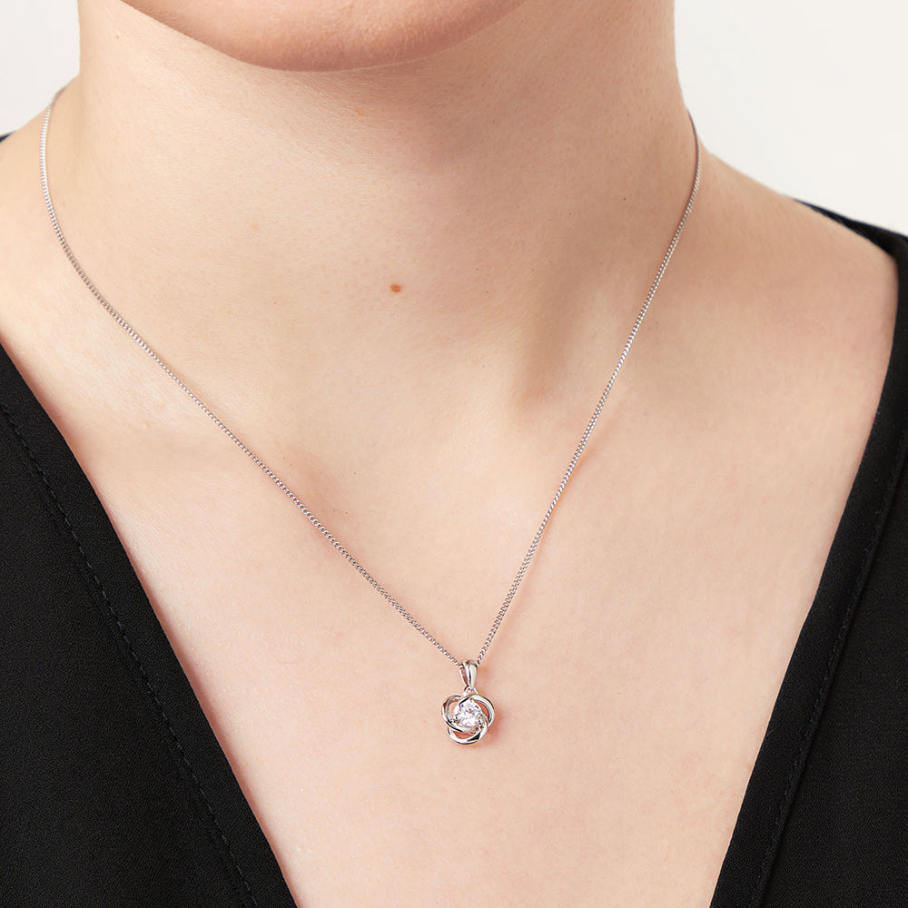 Sterling Silver interlinked Circles Pendant