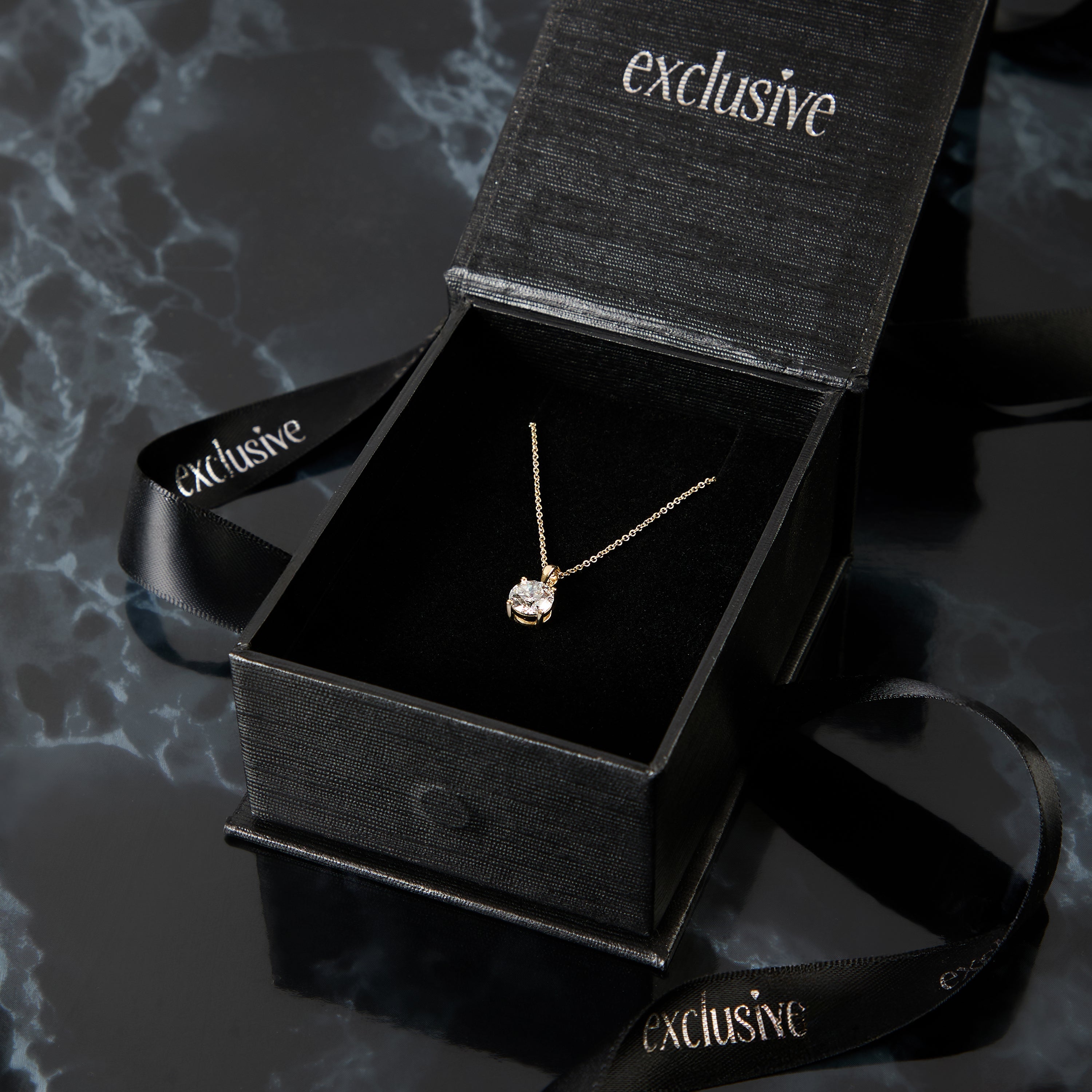 Solitaire 1 Carat Lab Grown Diamond Pendant Set in 9ct Yellow Gold