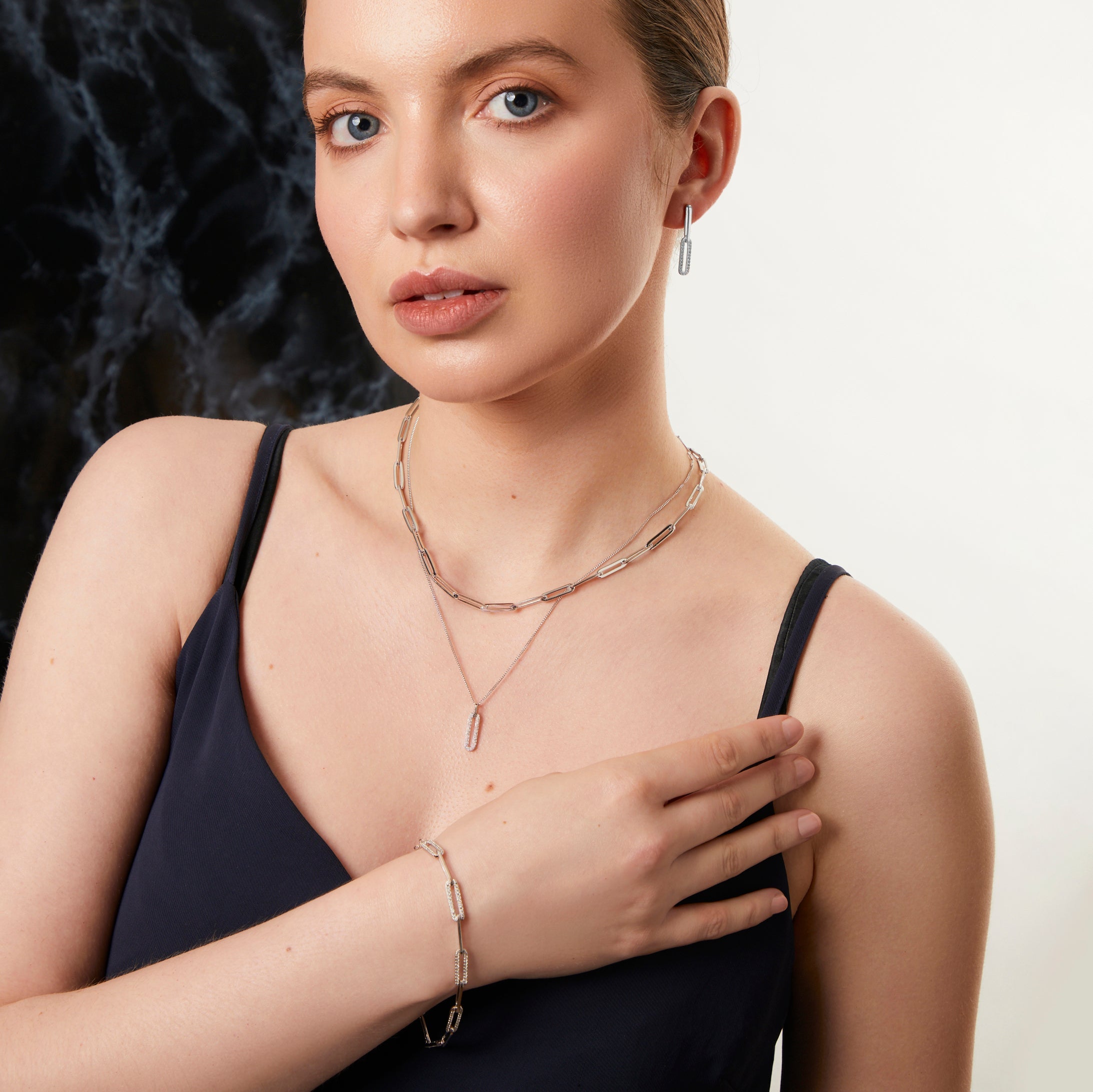 Sterling Silver Paperlink Full Necklace