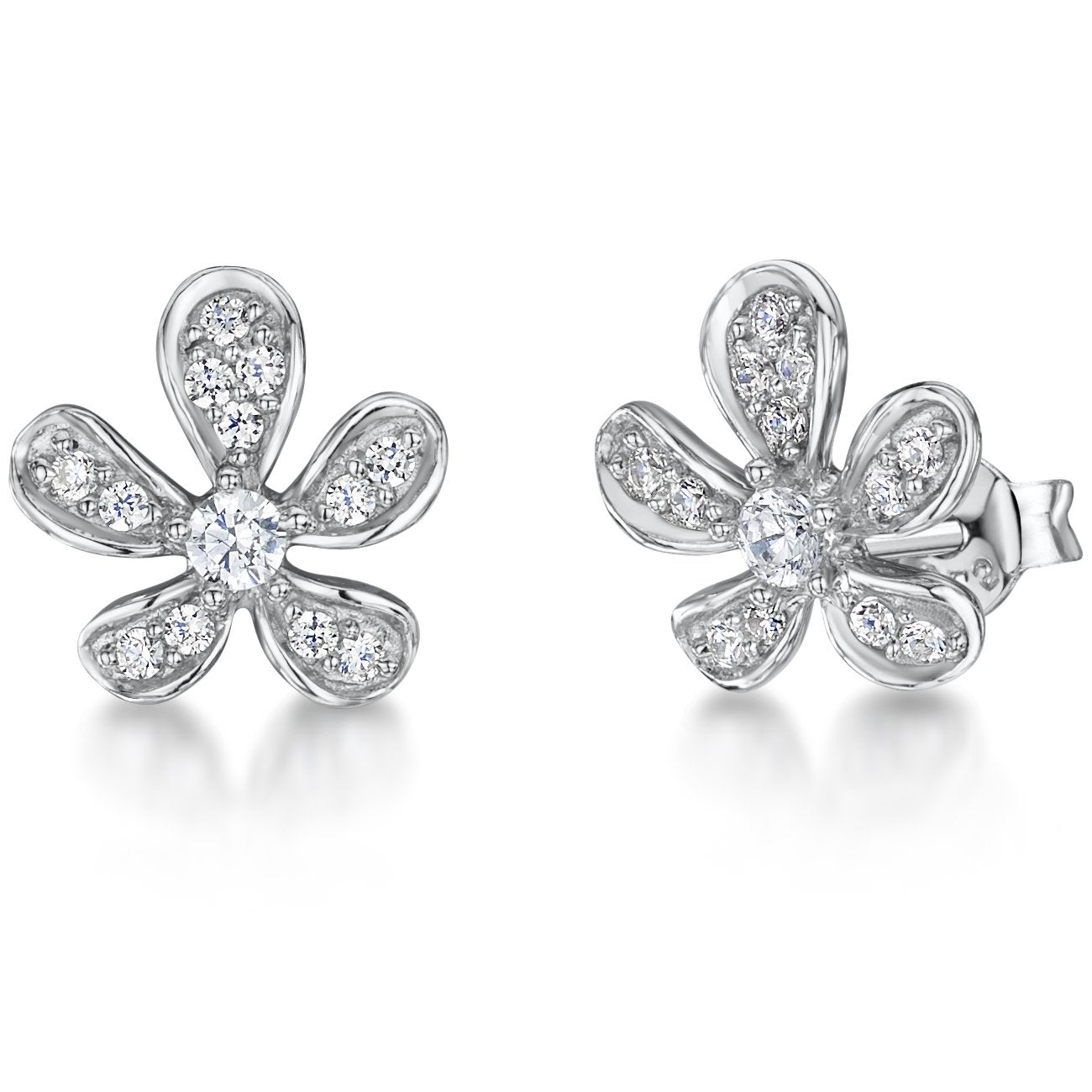 Sterilng Silver Petal Earrings