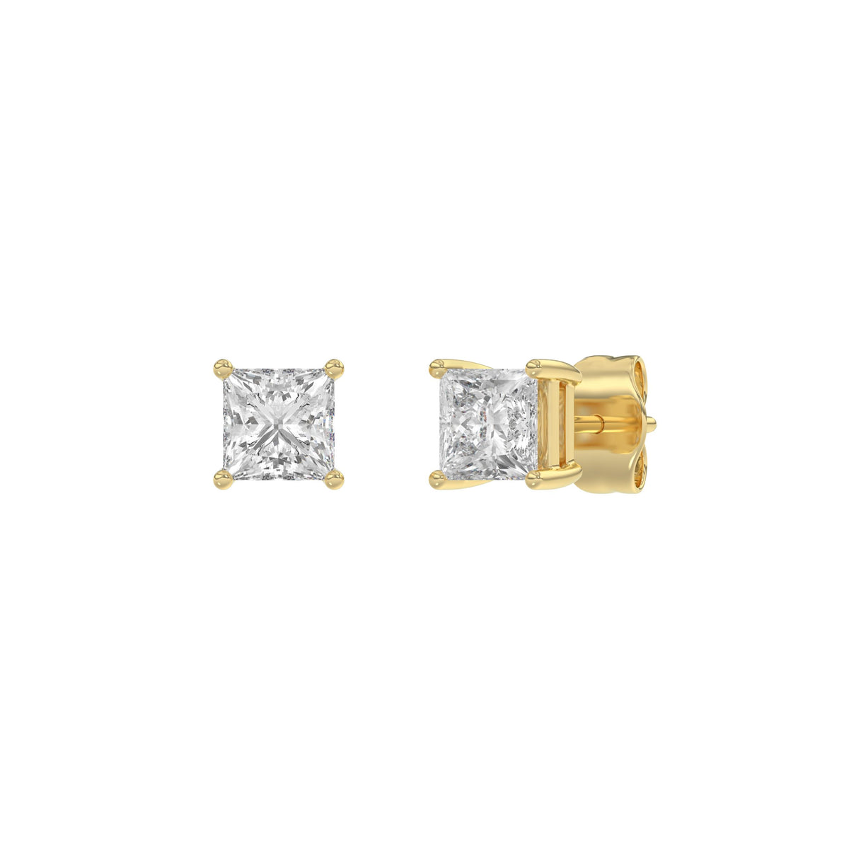 18K Yellow Gold, angled view