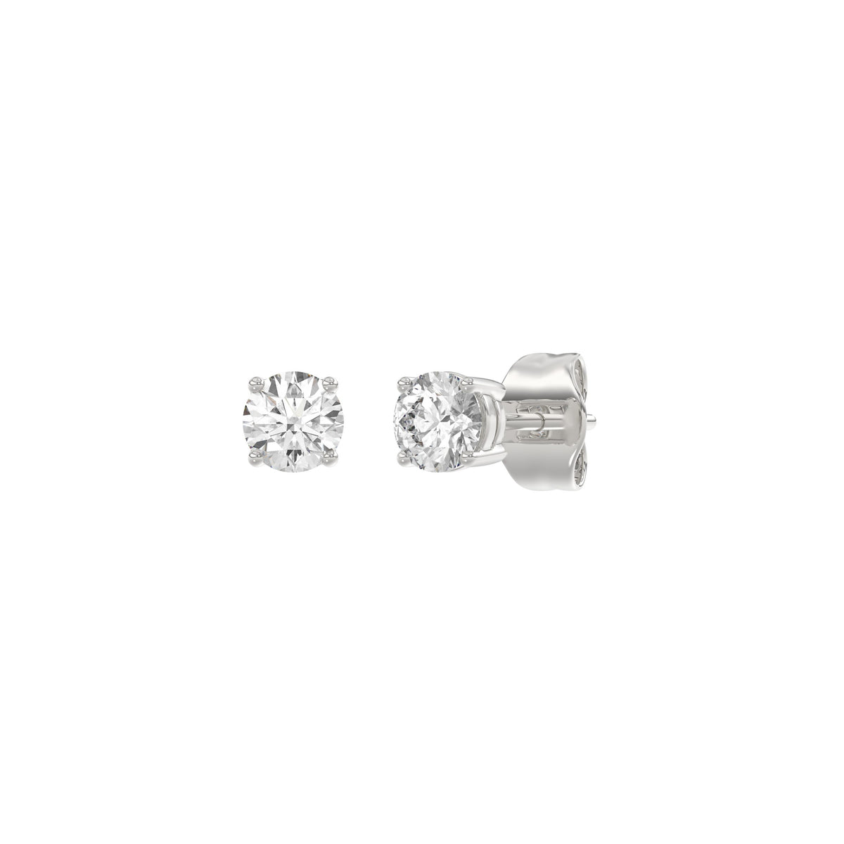 18K White Gold, angled view