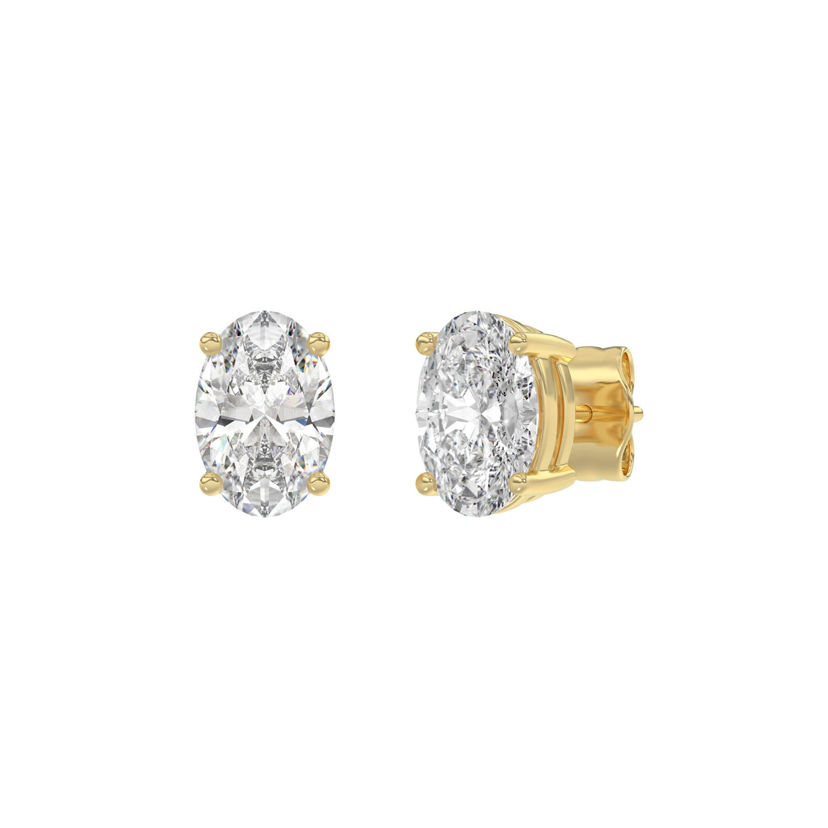 18K Yellow Gold, angled view