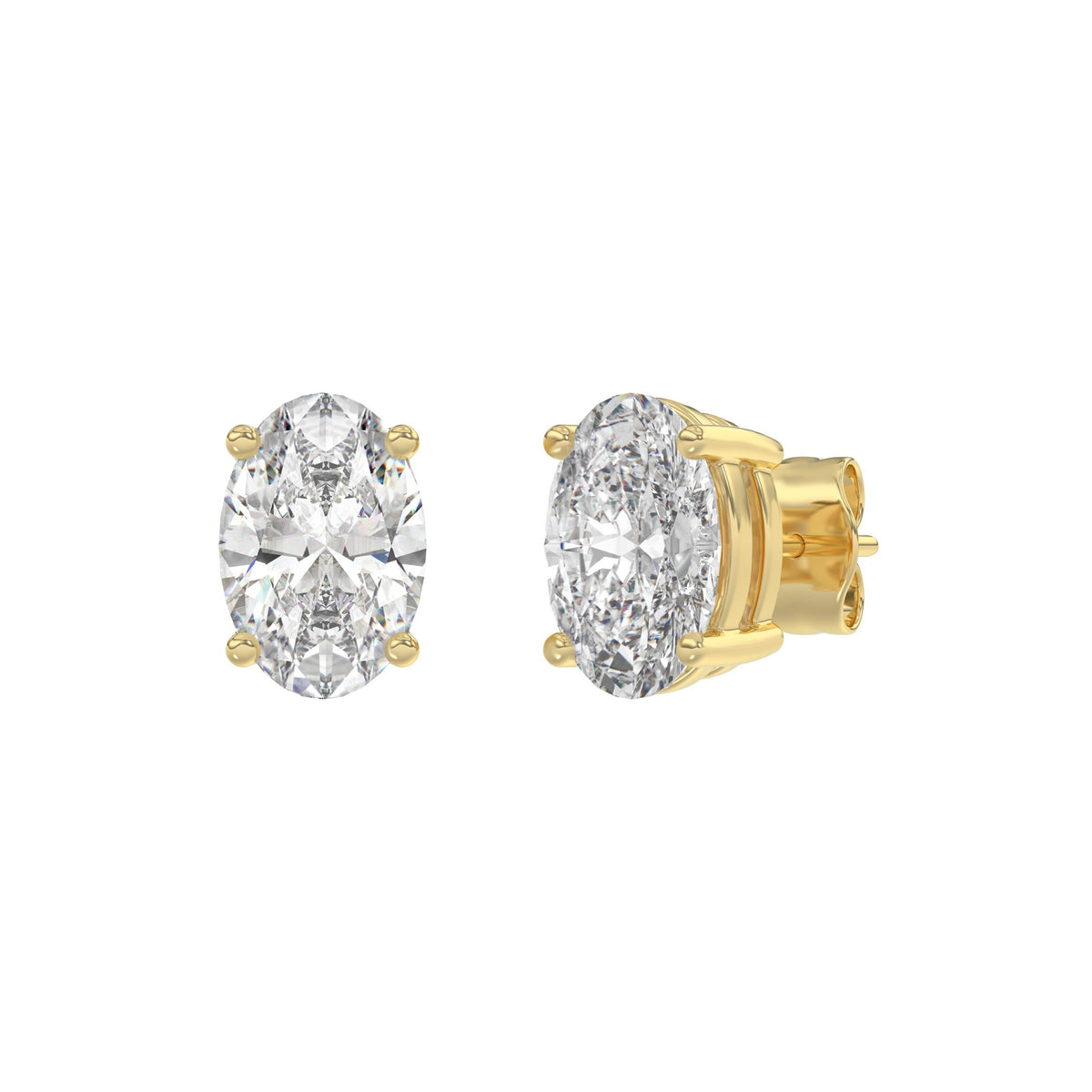 18K Yellow Gold, angled view