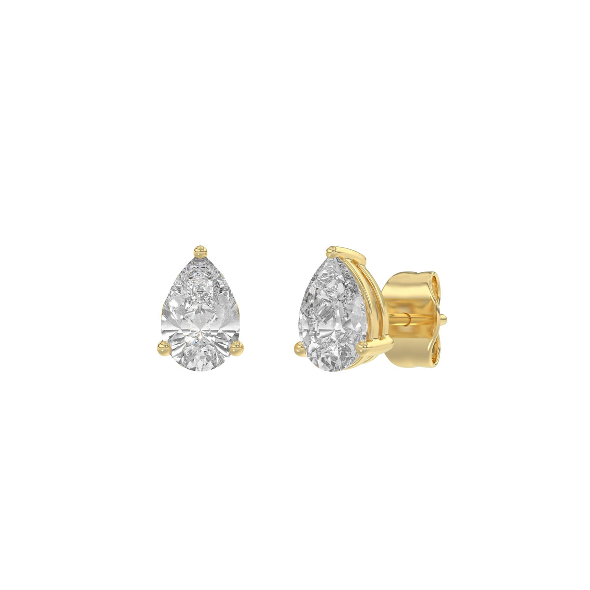 18K Yellow Gold, angled view