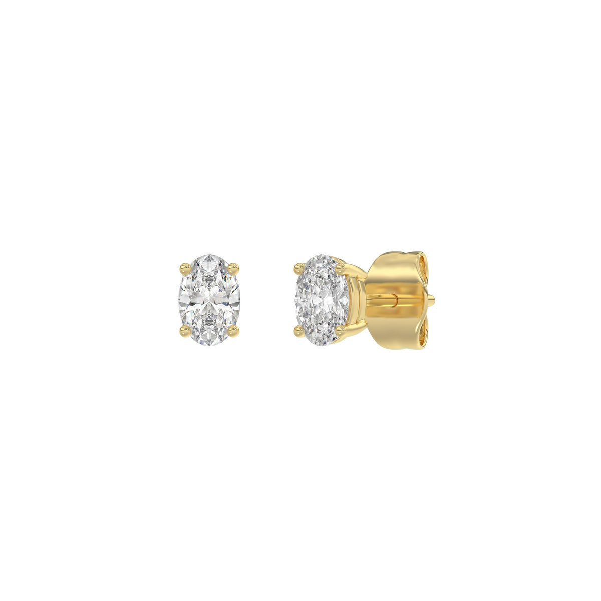 18K Yellow Gold, angled view