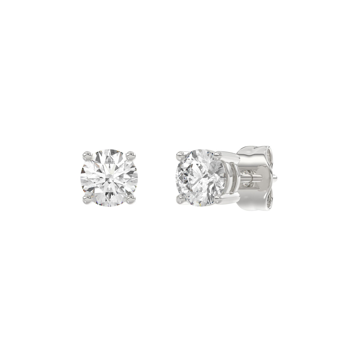 18K White Gold, angled view