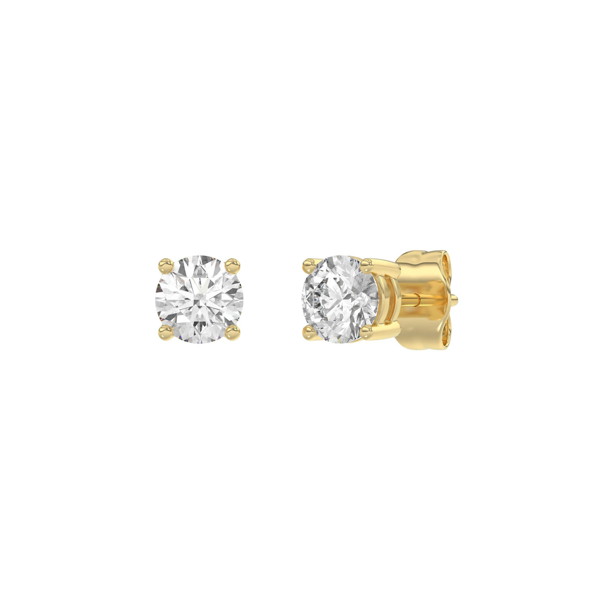 18K Yellow Gold, angled view
