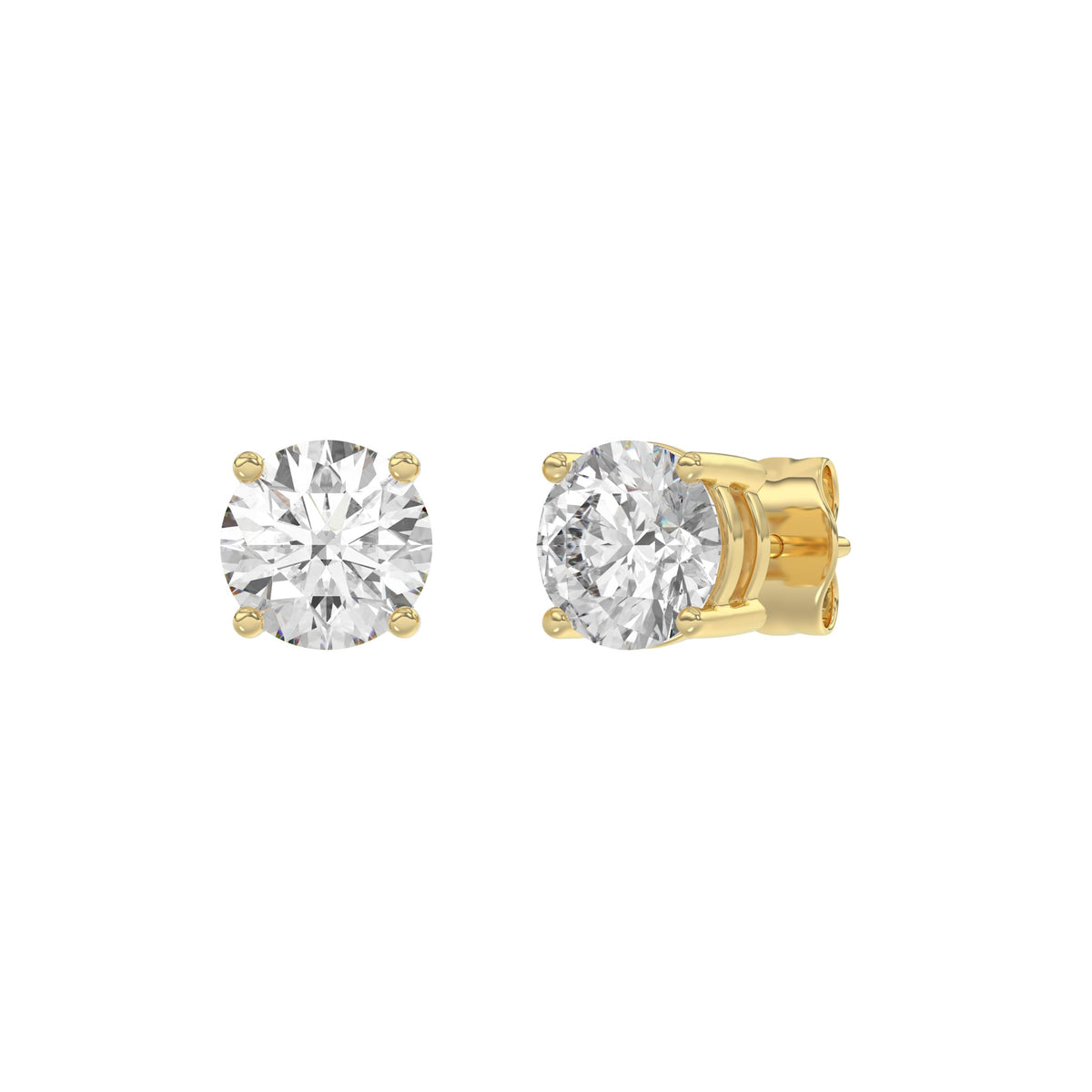 18K Yellow Gold, angled view