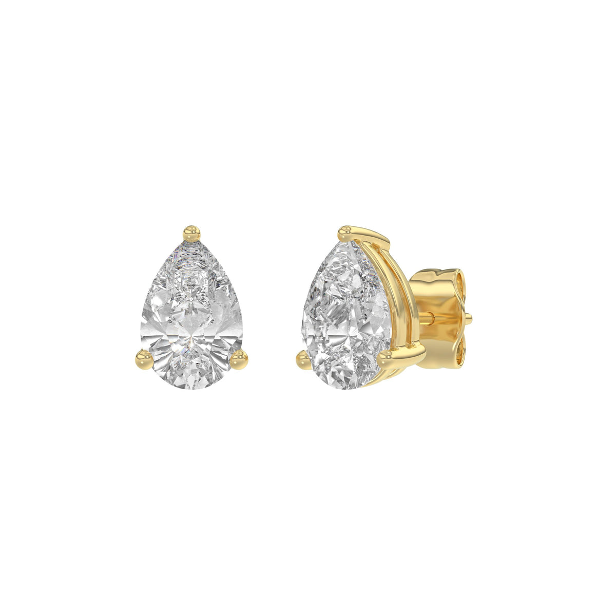 18K Yellow Gold, angled view