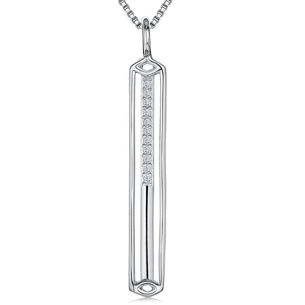 Sterling Silver Rectangular Pendant