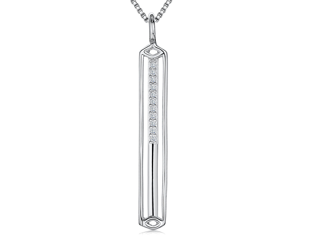 Sterling Silver Rectangular Pendant