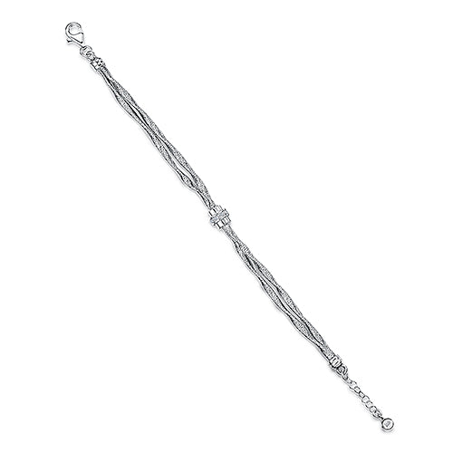 Sterling Silver Double Strand Bracelet