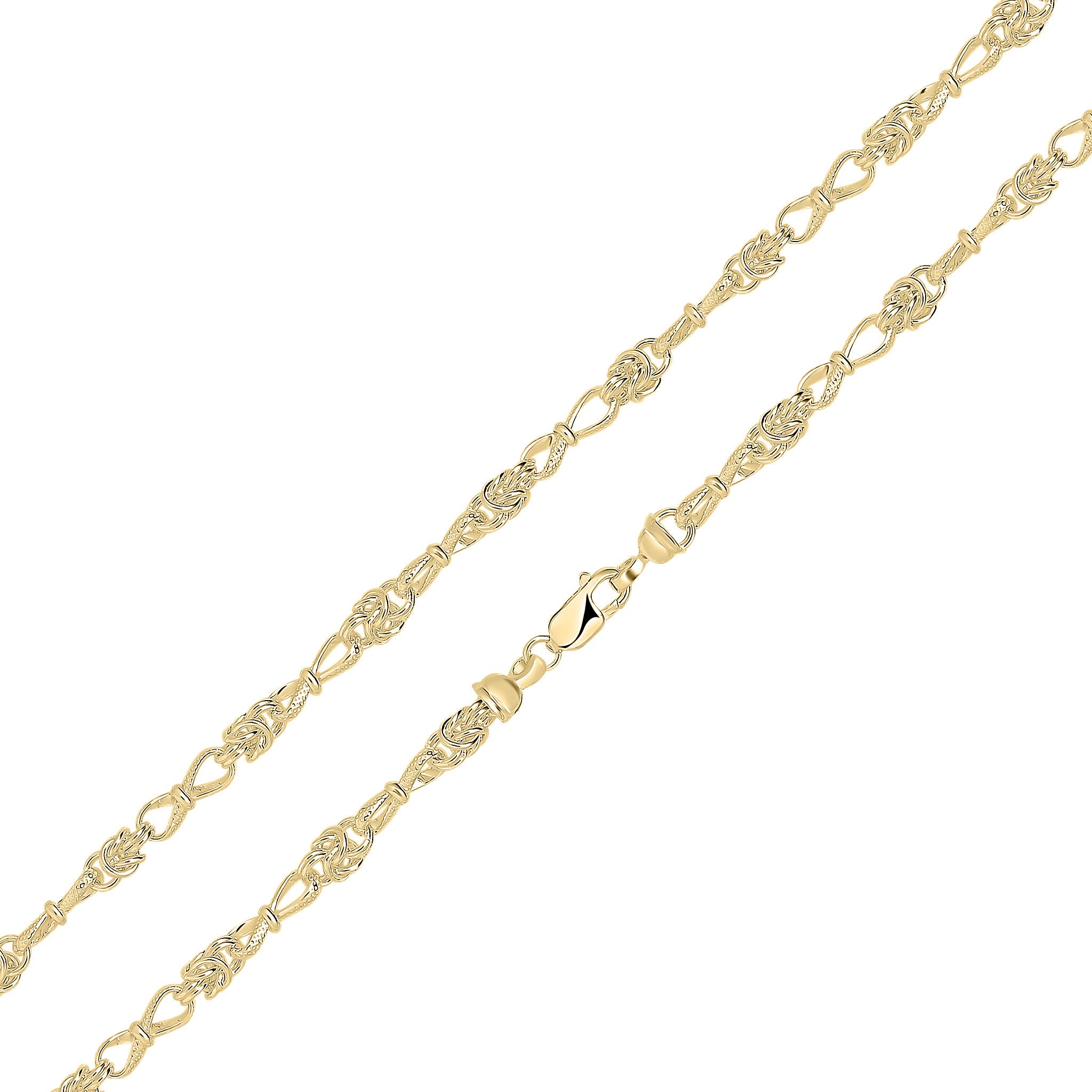 18ct Vermeil 5.3mm Byzantine Twist 18"