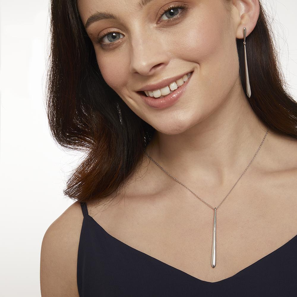 Sterling Silver Large Tear Drop Polished Earrings