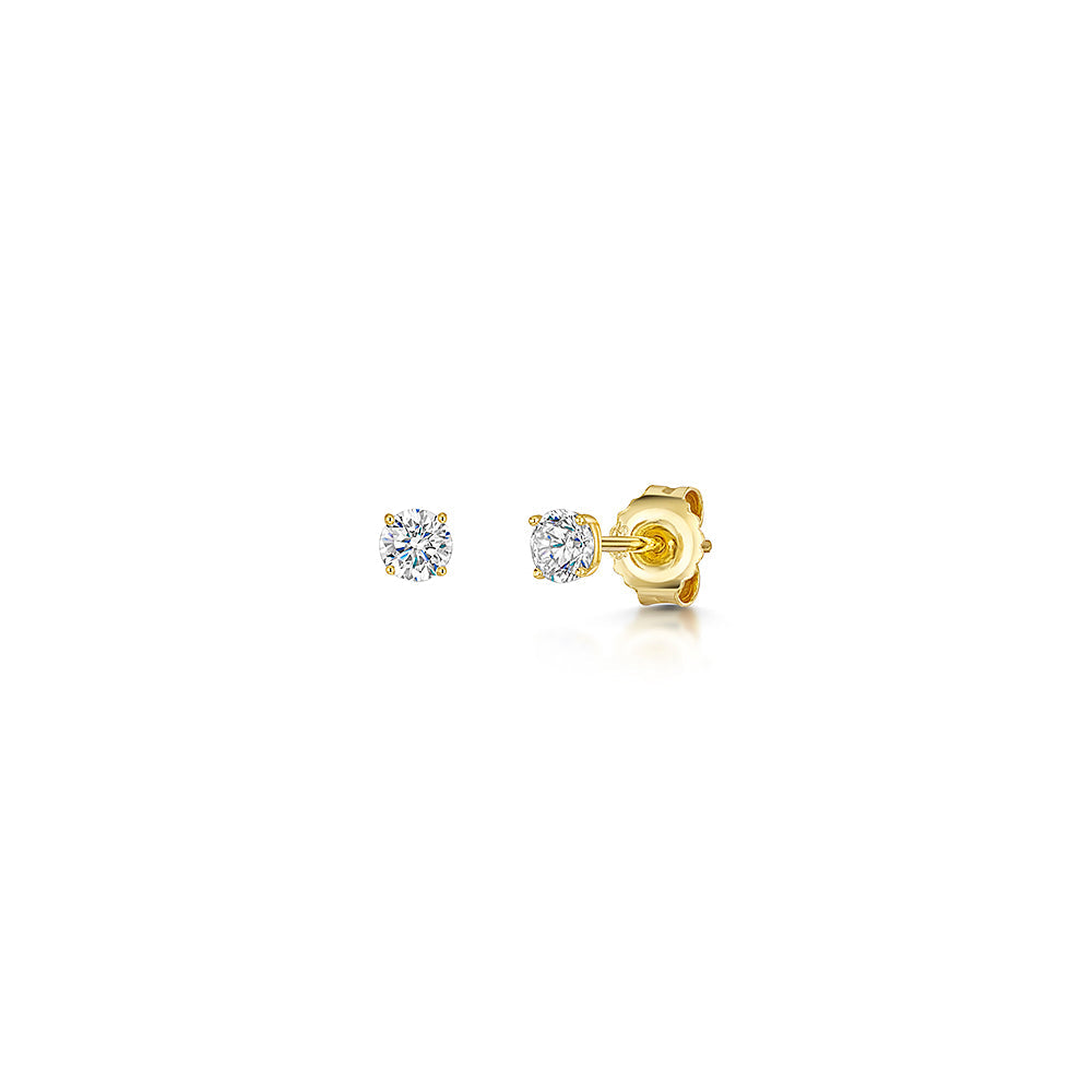 Yellow Gold 3mm Stud Earrings Worth £65! With Qualifying Purchase