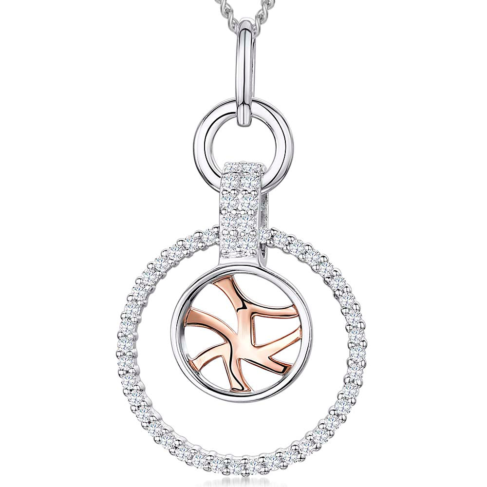 Rose Gold Circle Pendant