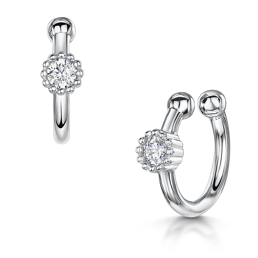 Sterling Silver Single Cuff Earring