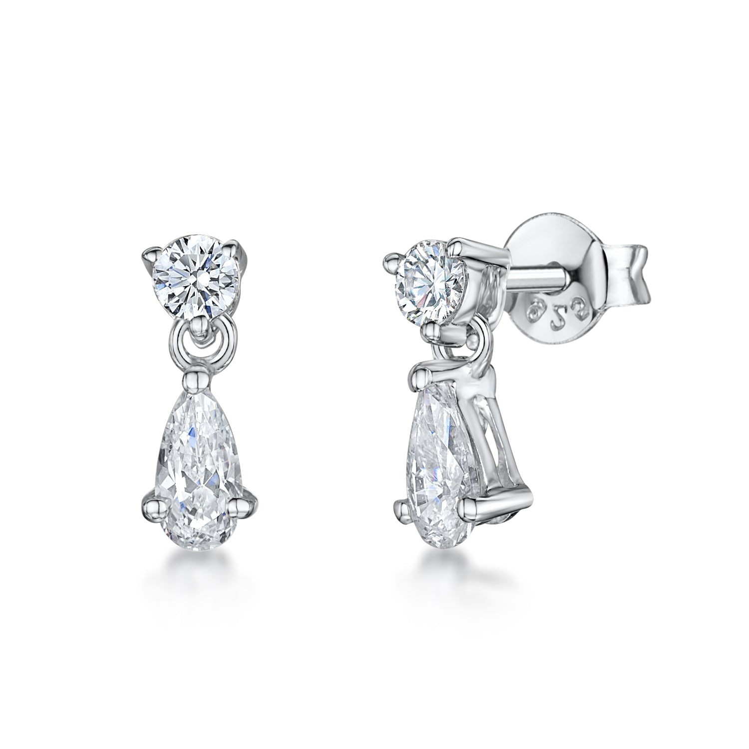 Sterling Silver Small Peardrop Earrings