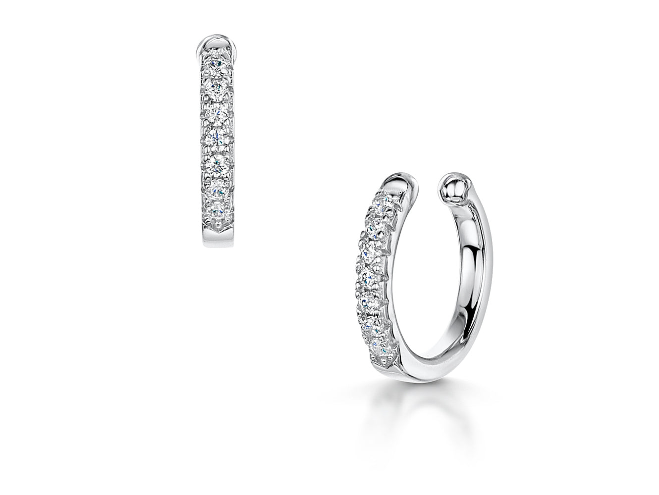 Single Sterling Silver Cuff Earring