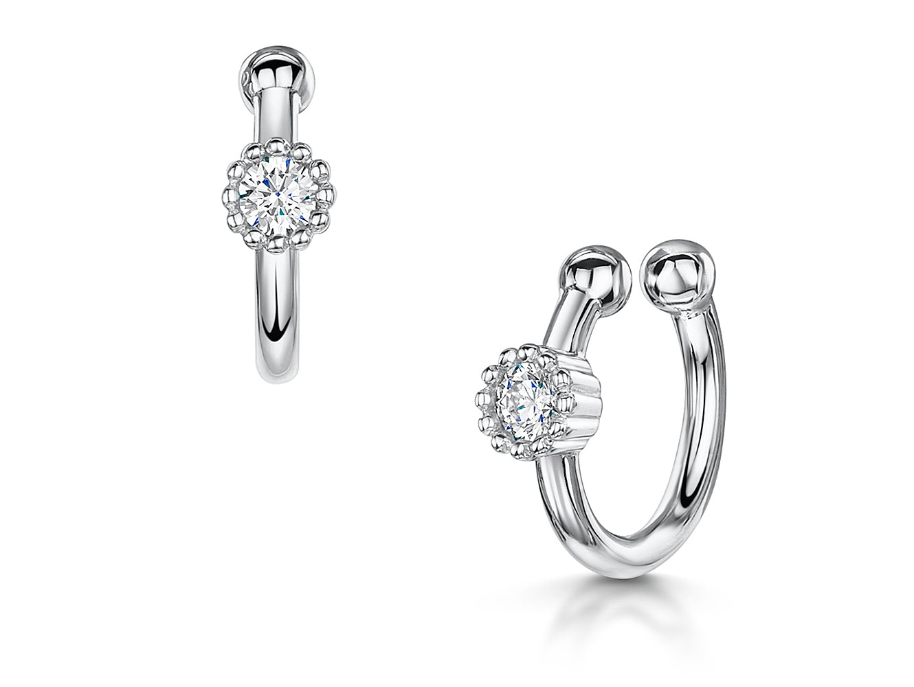 Sterling Silver Single Cuff Earring