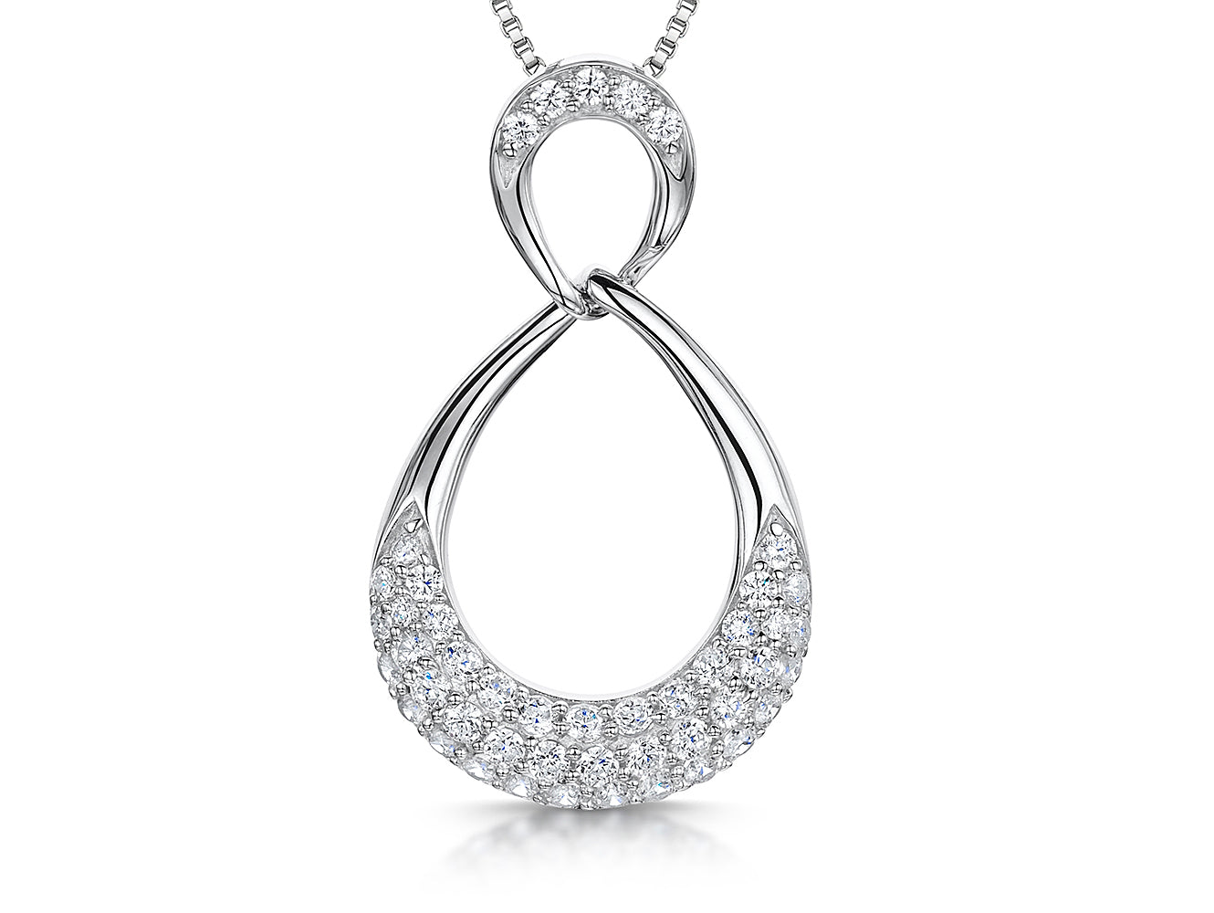 Sterling Silver Figure of Eight Pendant