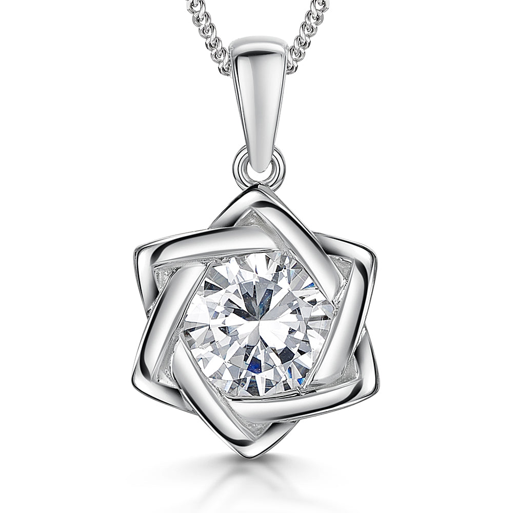 Sterling Silver Star Of David Pendant