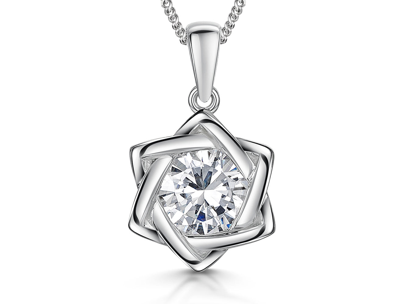 Sterling Silver Star Of David Pendant