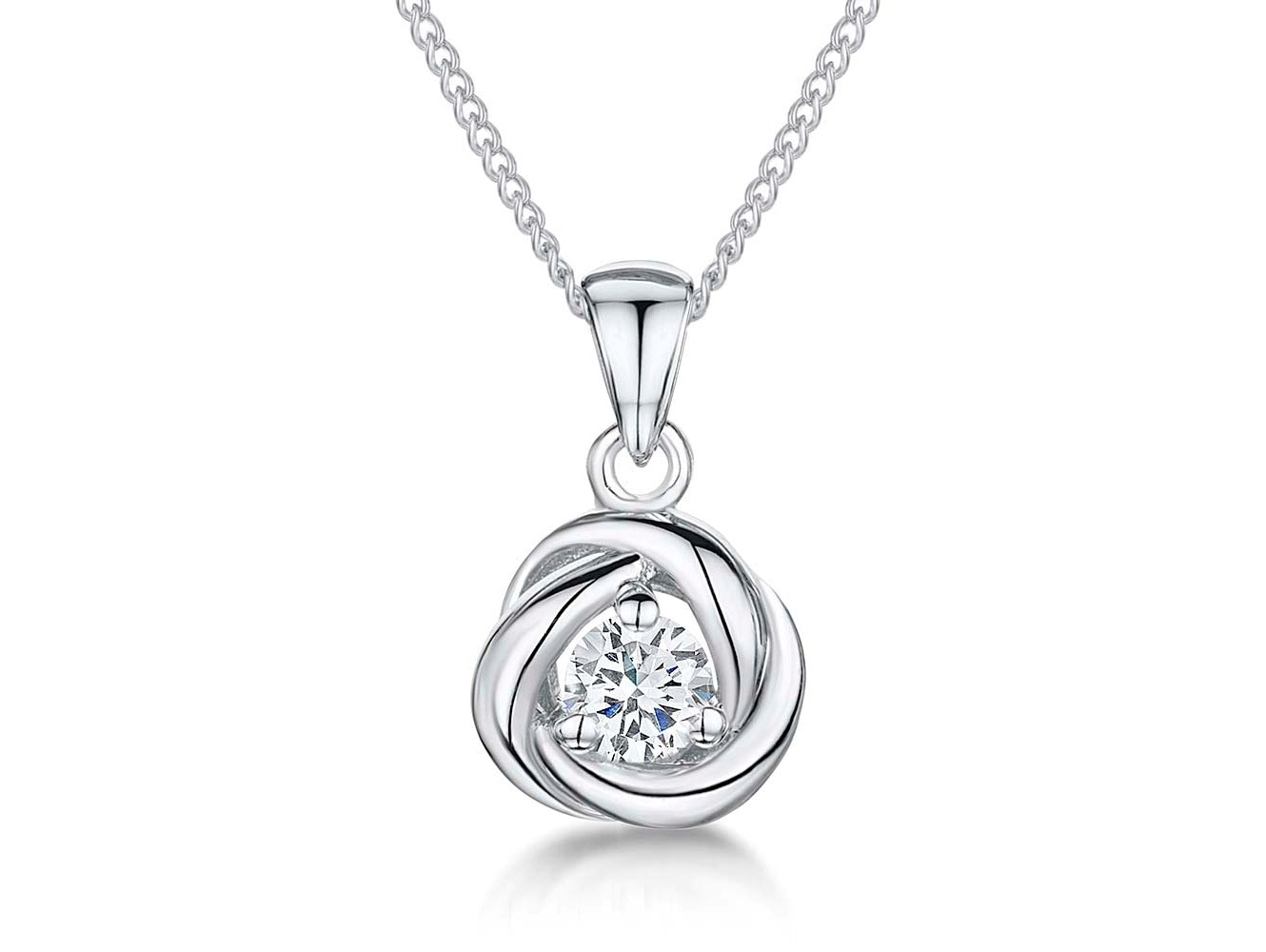 Sterling Silver Petite Swirl Pendant