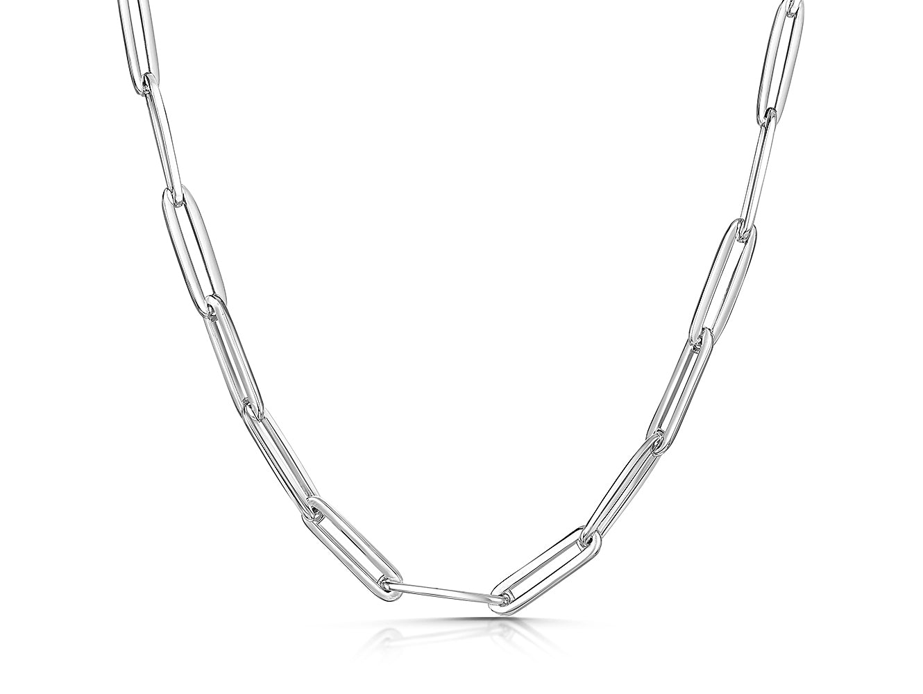 Sterling Silver Paperlink Full Necklace