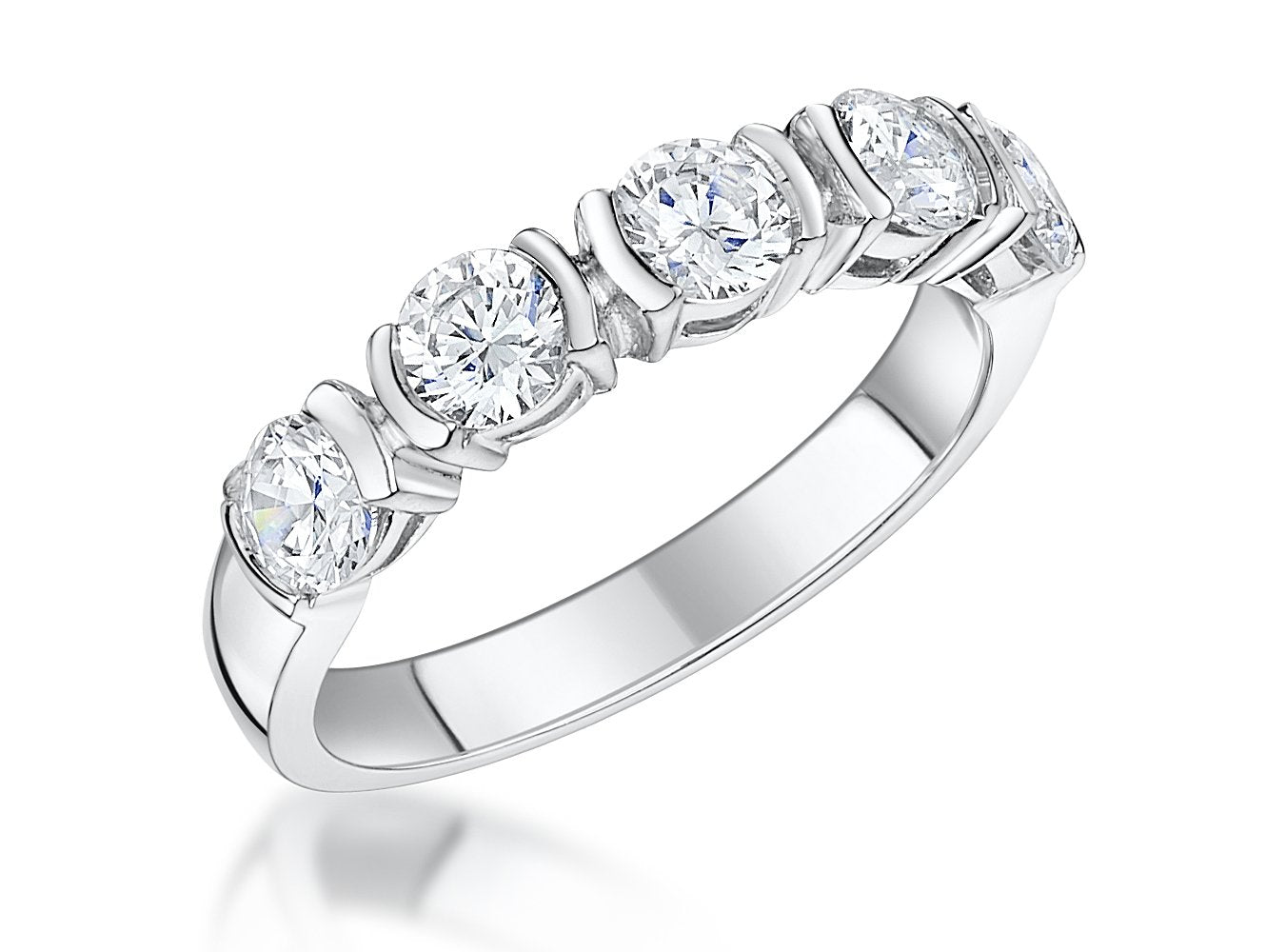 Sterling Silver Half Hoop Ring