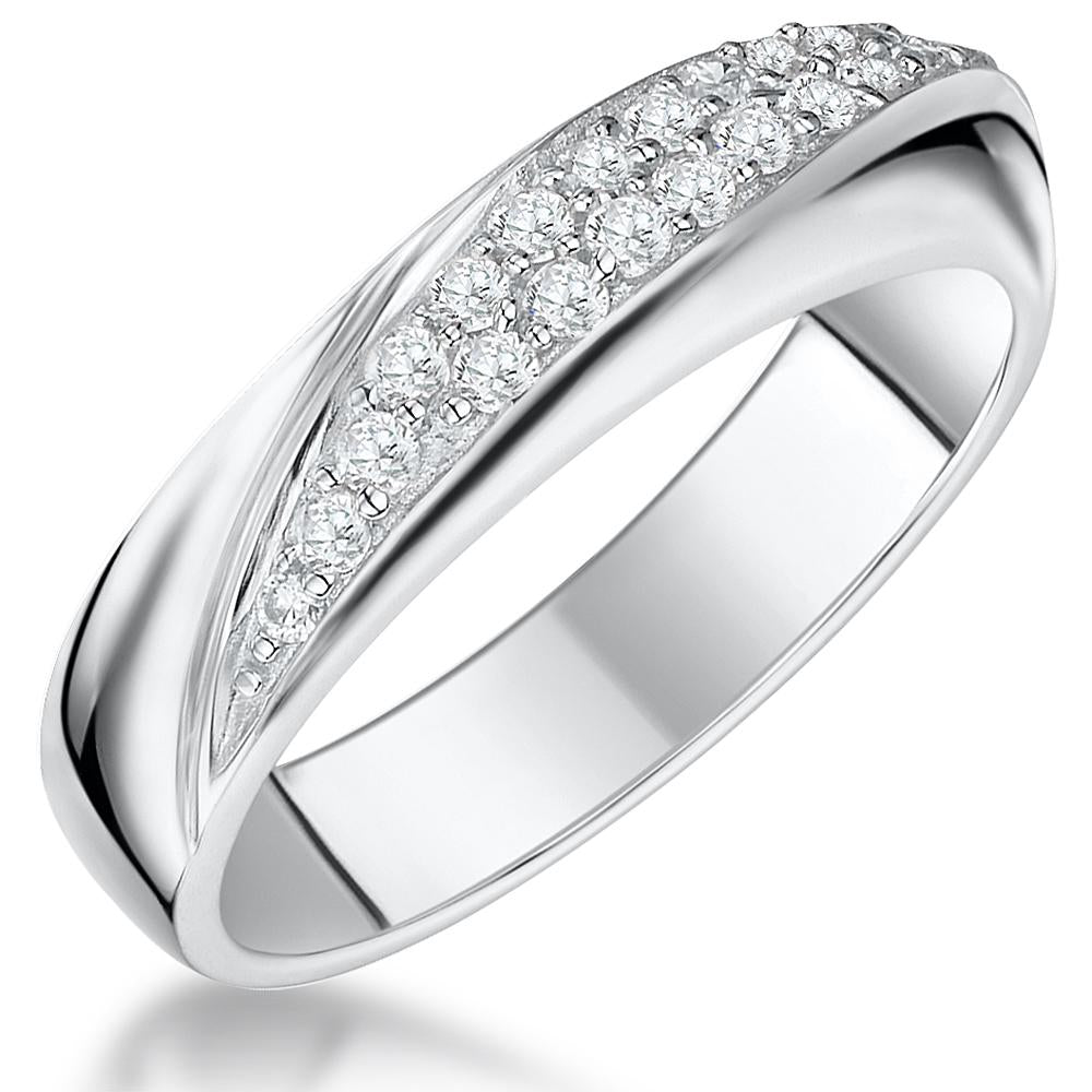 Sterling Silver Twisted Band Ring