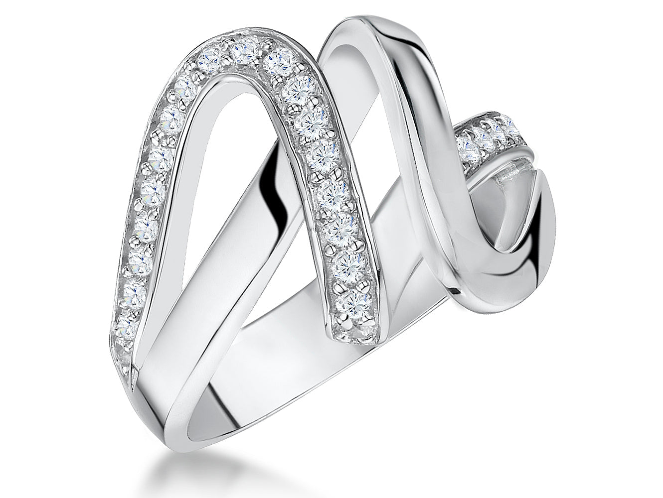 Sterling Silver Double Twist Ring
