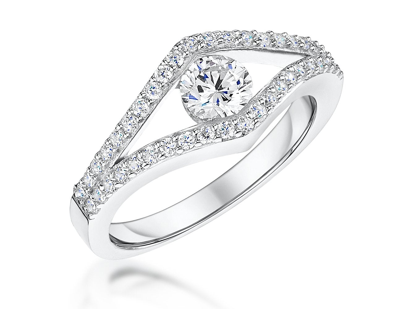 Sterling Silver Marquise Shape Ring