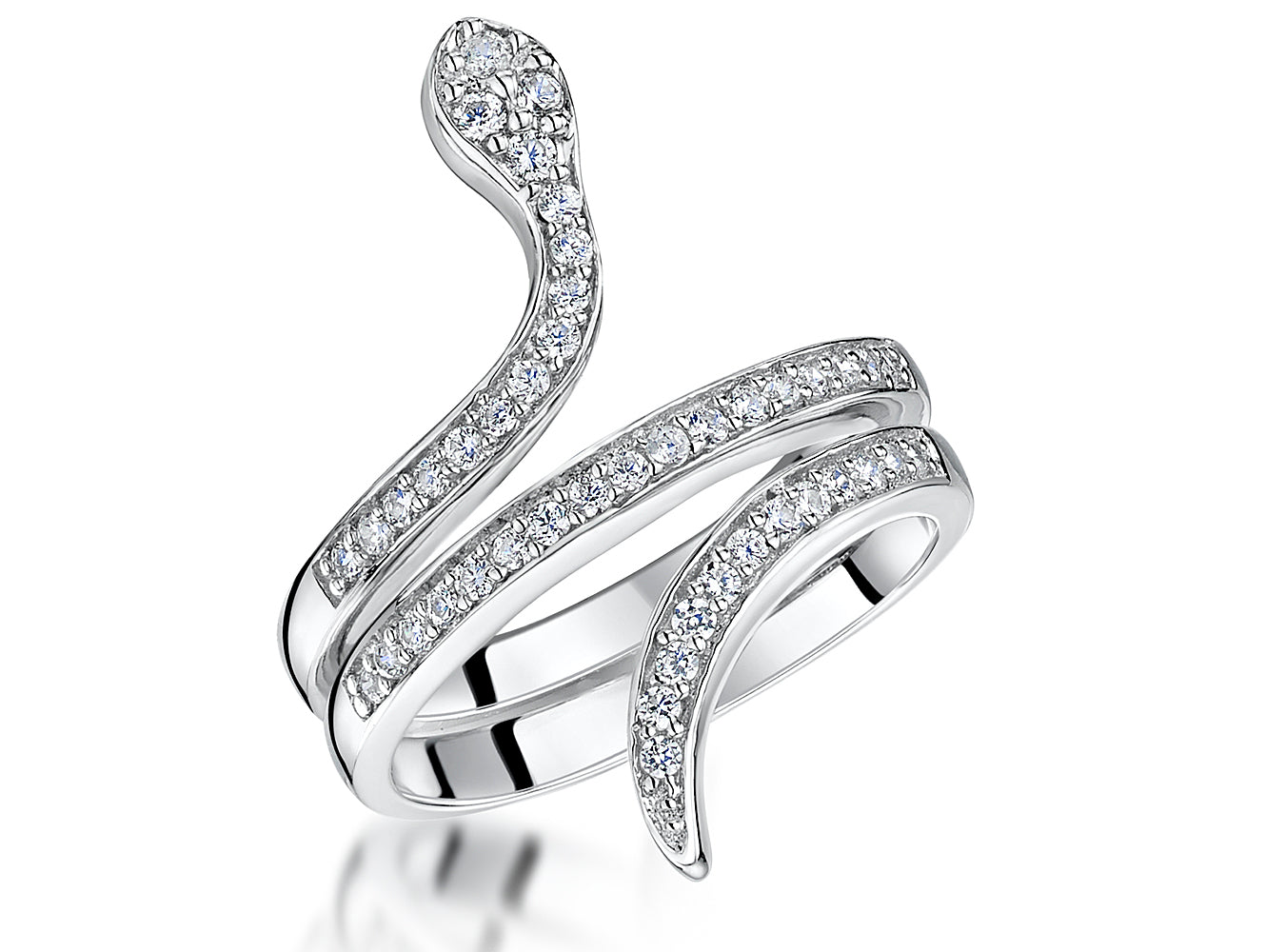 Sterling Silver Snake Ring