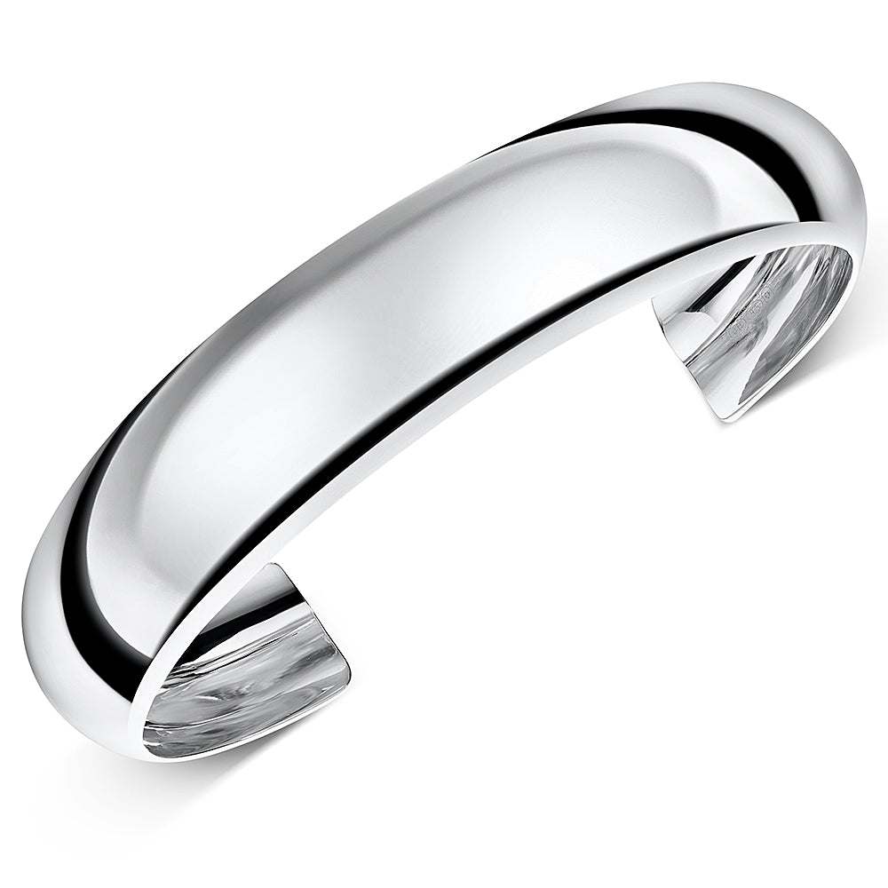 Sterling Silver Dome High Polished Bangle